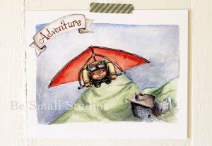adventure print by annie barnett - the growly books
